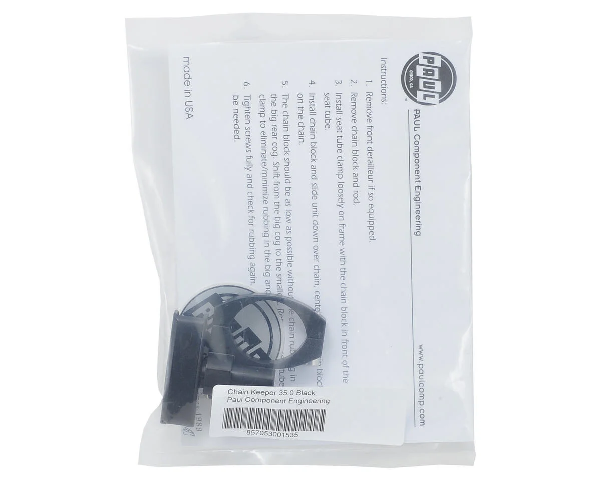 Paul Components Chain Keeper (Black) (35mm) - view 3